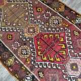 Turkish Kars Kilim Runner Rug | 3' 11" x 8' 10" - Rug the Rock