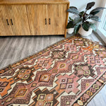 Turkish Kars Kilim Runner Rug | 4' 2" x 11' 6" - Rug the Rock