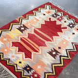 Turkish Kilim Rug | 3' 10" x 5' 5" - Rug the Rock -