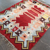 Turkish Kilim Rug | 3' 10" x 5' 5" - Rug the Rock -