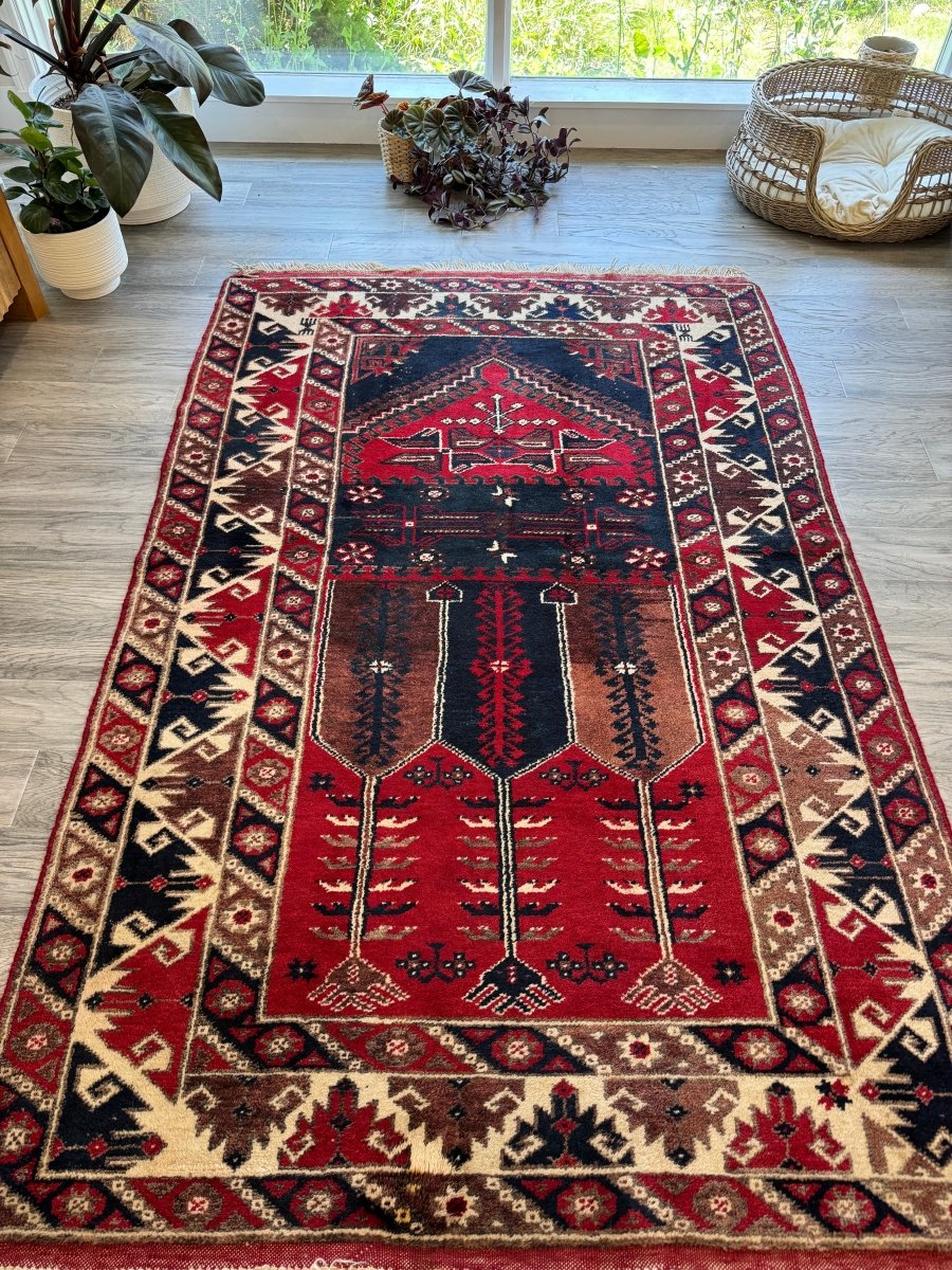 Turkish Konya Rug | 4' 2" x 6' 6" - Rug the Rock