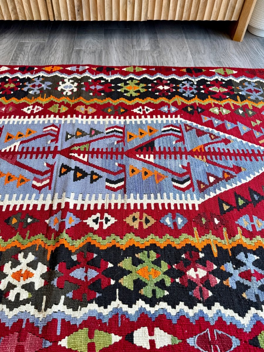 Turkish Uşak Eşme Kilim | 3' 3" x 6' - Rug the Rock