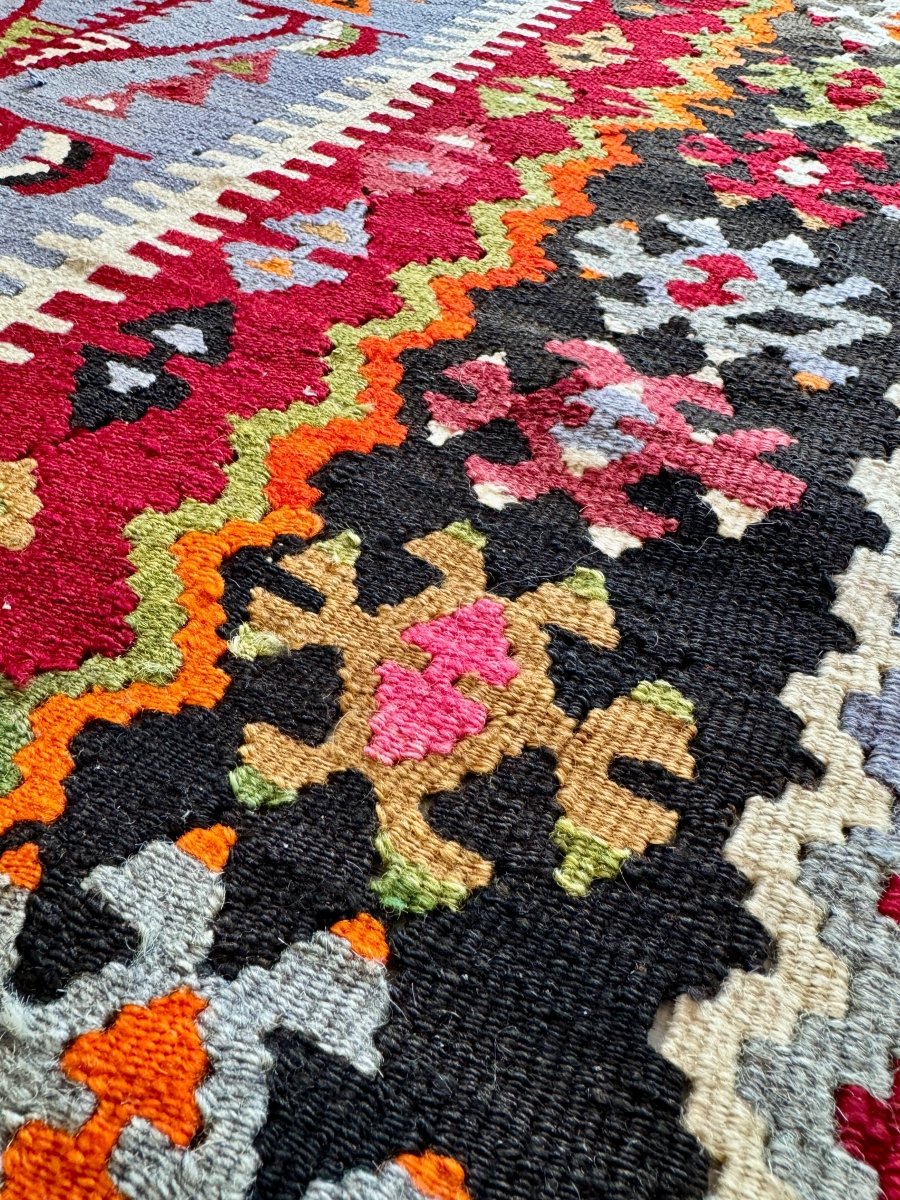 Turkish Uşak Eşme Kilim | 3' 3" x 6' - Rug the Rock