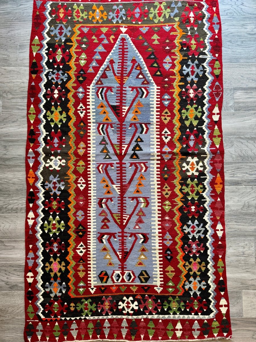 Turkish Uşak Eşme Kilim | 3' 3" x 6' - Rug the Rock