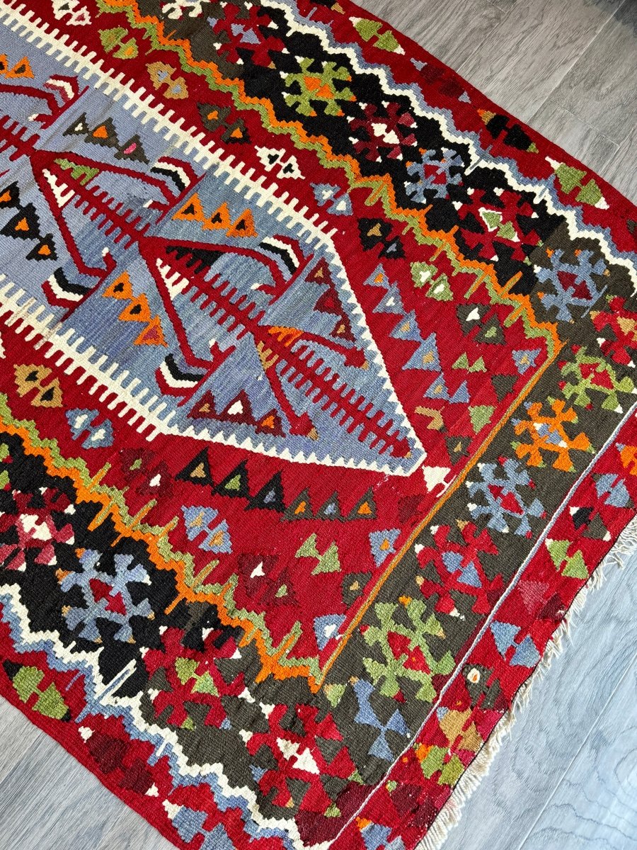 Turkish Uşak Eşme Kilim | 3' 3" x 6' - Rug the Rock