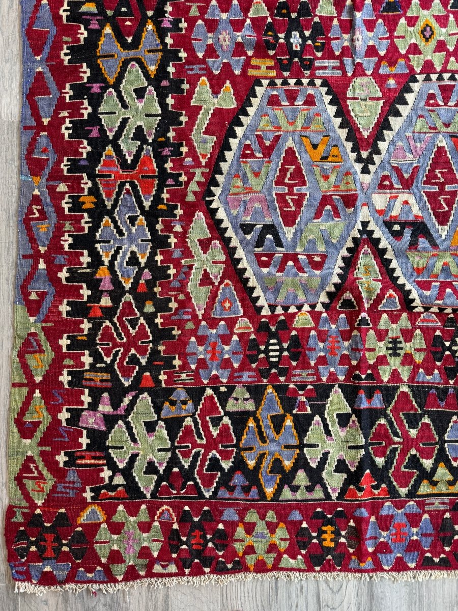 Turkish Uşak Eşme Kilim | 5' 11" x 10' 4" - Rug the Rock