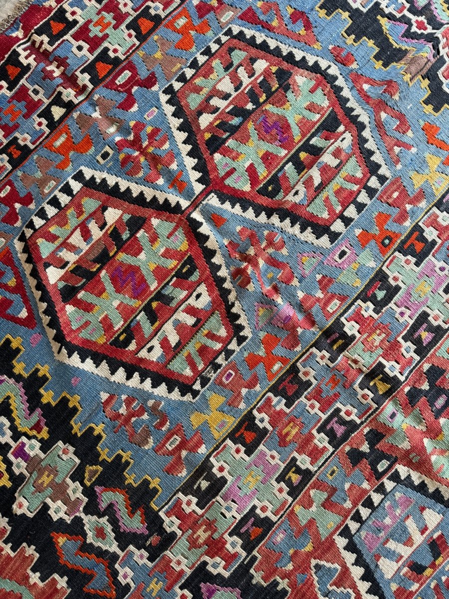 Turkish Uşak Eşme Kilim | 5' 7" x 10' - Rug the Rock