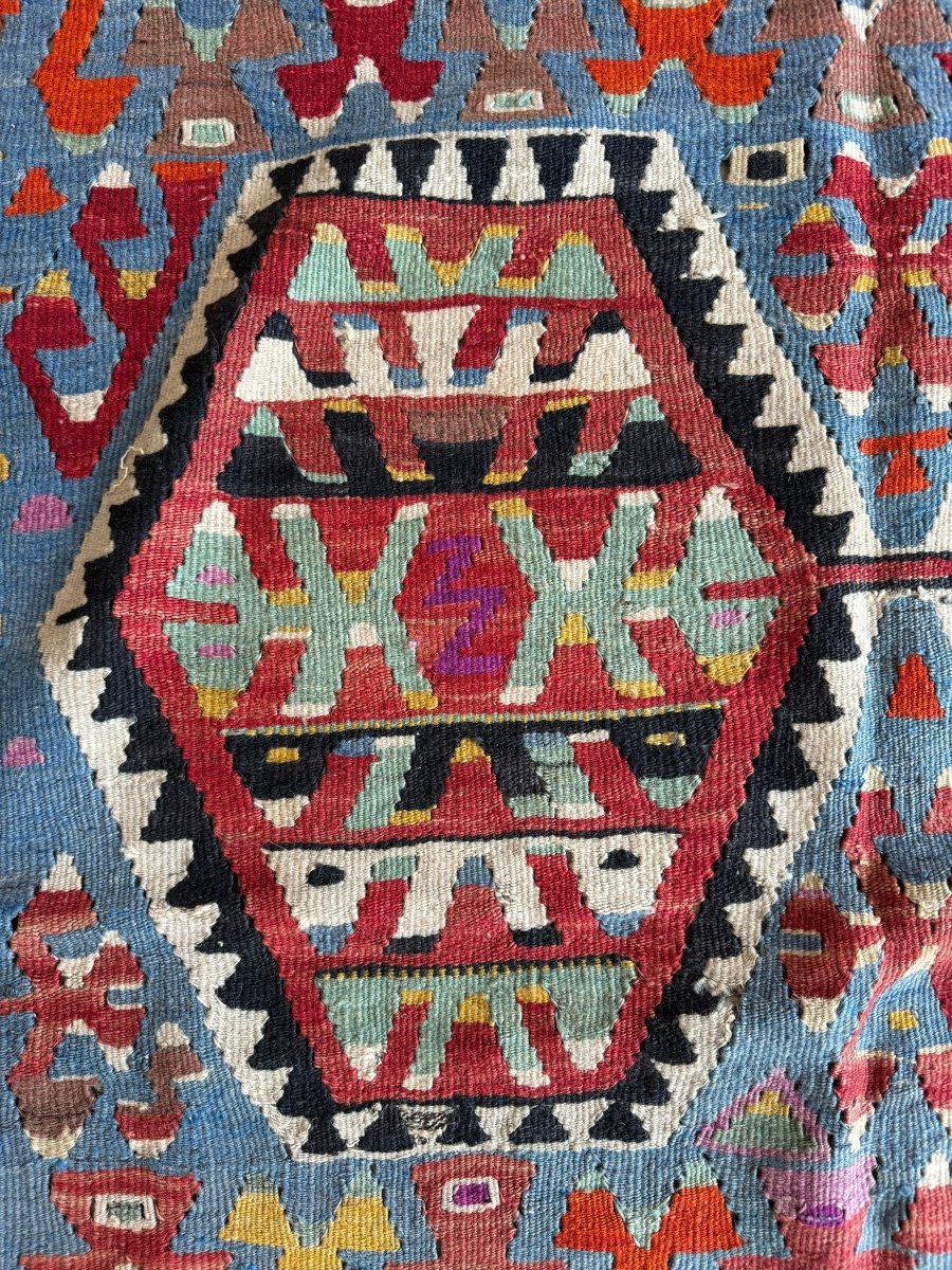 Turkish Uşak Eşme Kilim | 5' 7" x 10' - Rug the Rock