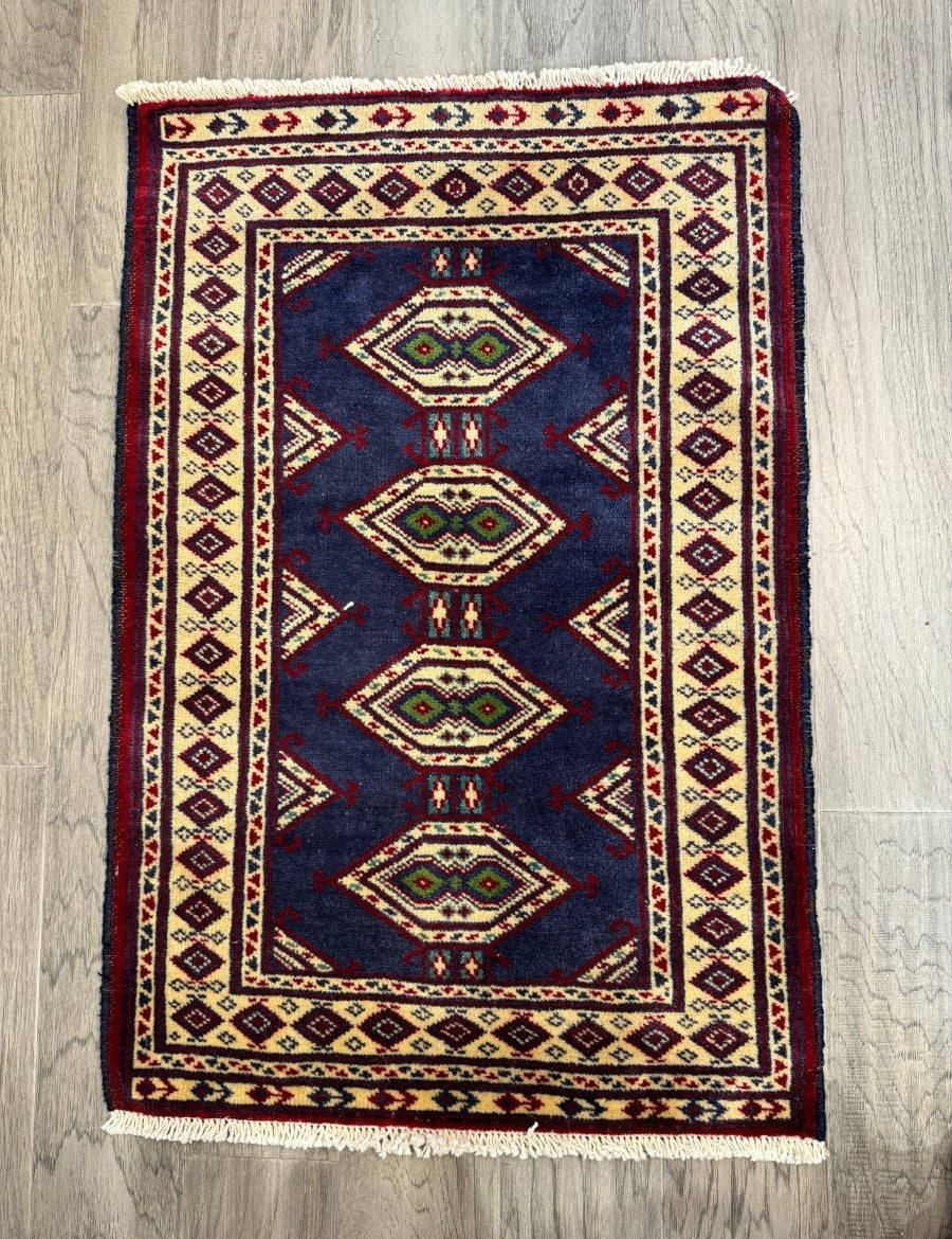 Turkmen Mini Rug | 1' 11" x 2' 10" - Rug the Rock - 2 x 3Mini rugsPersian Rug