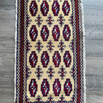 Turkmen Mini Rug | 1' 7" x 3' 3" - Rug the Rock