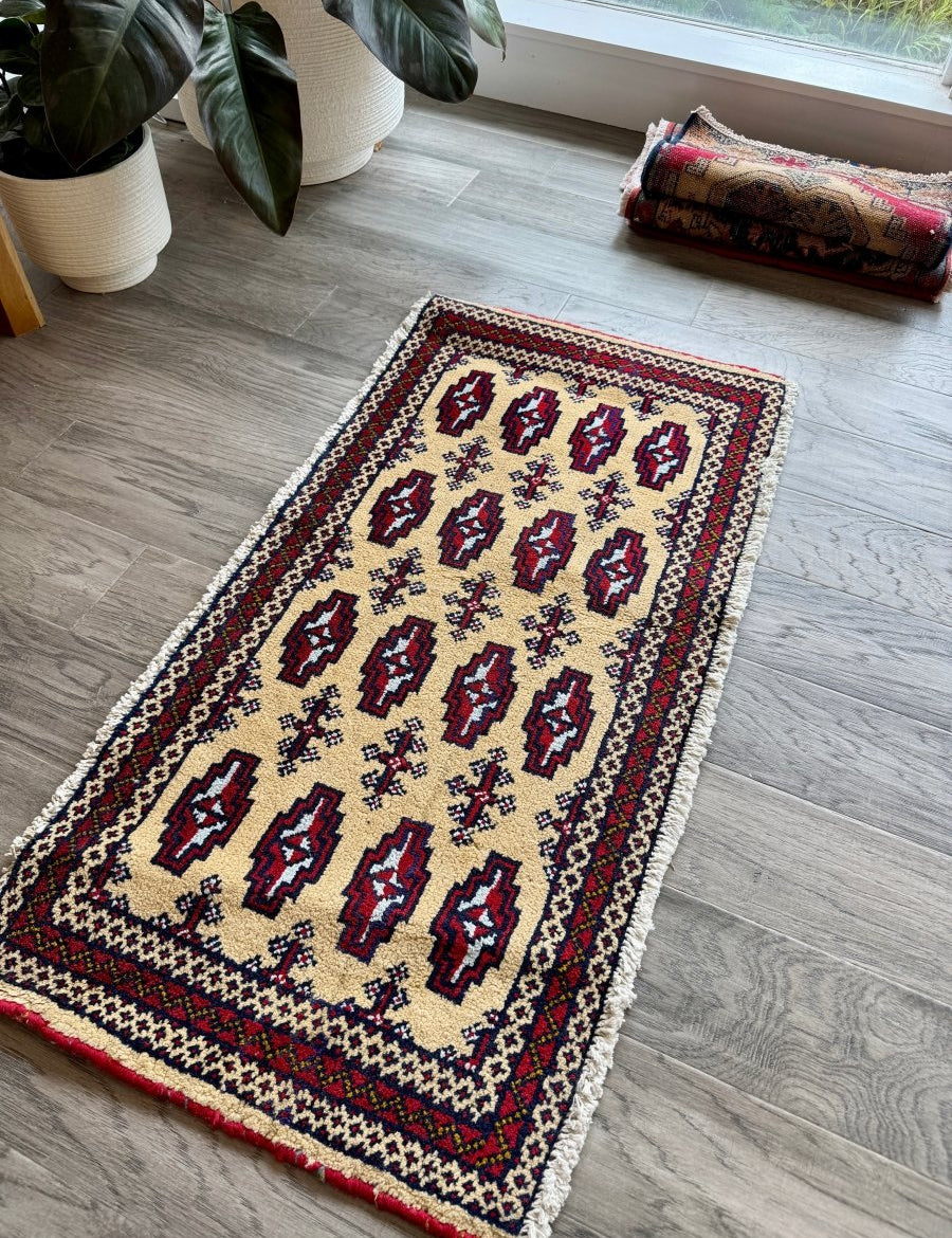 Turkmen Mini Rug | 1' 7" x 3' 3" - Rug the Rock