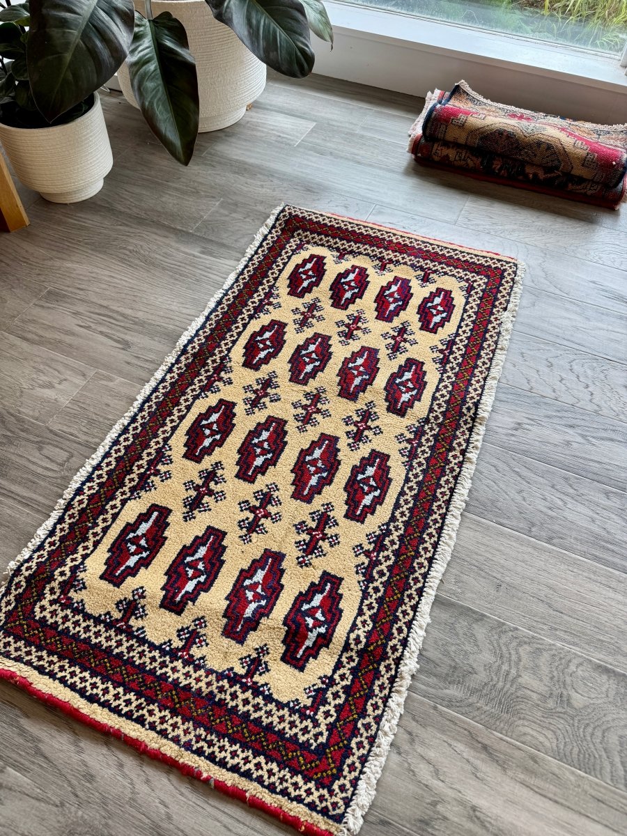 Turkmen Mini Rug | 1' 7" x 3' 3" - Rug the Rock