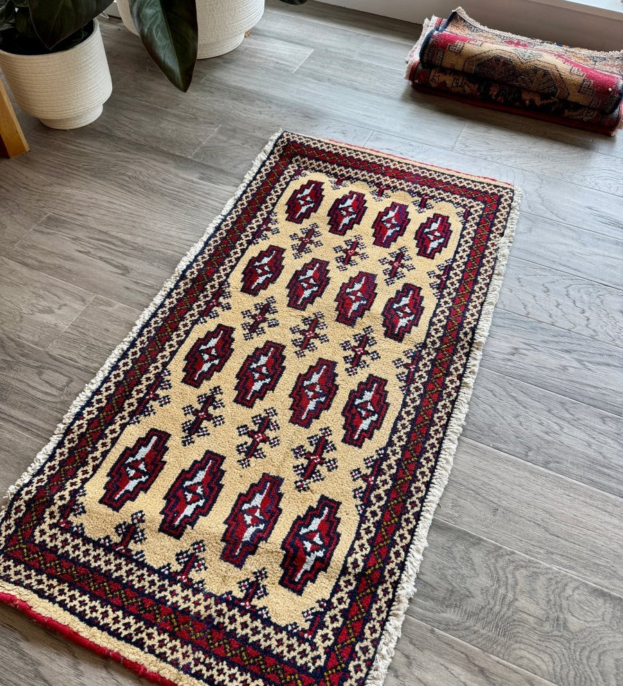 Turkmen Mini Rug | 1' 7" x 3' 3" - Rug the Rock