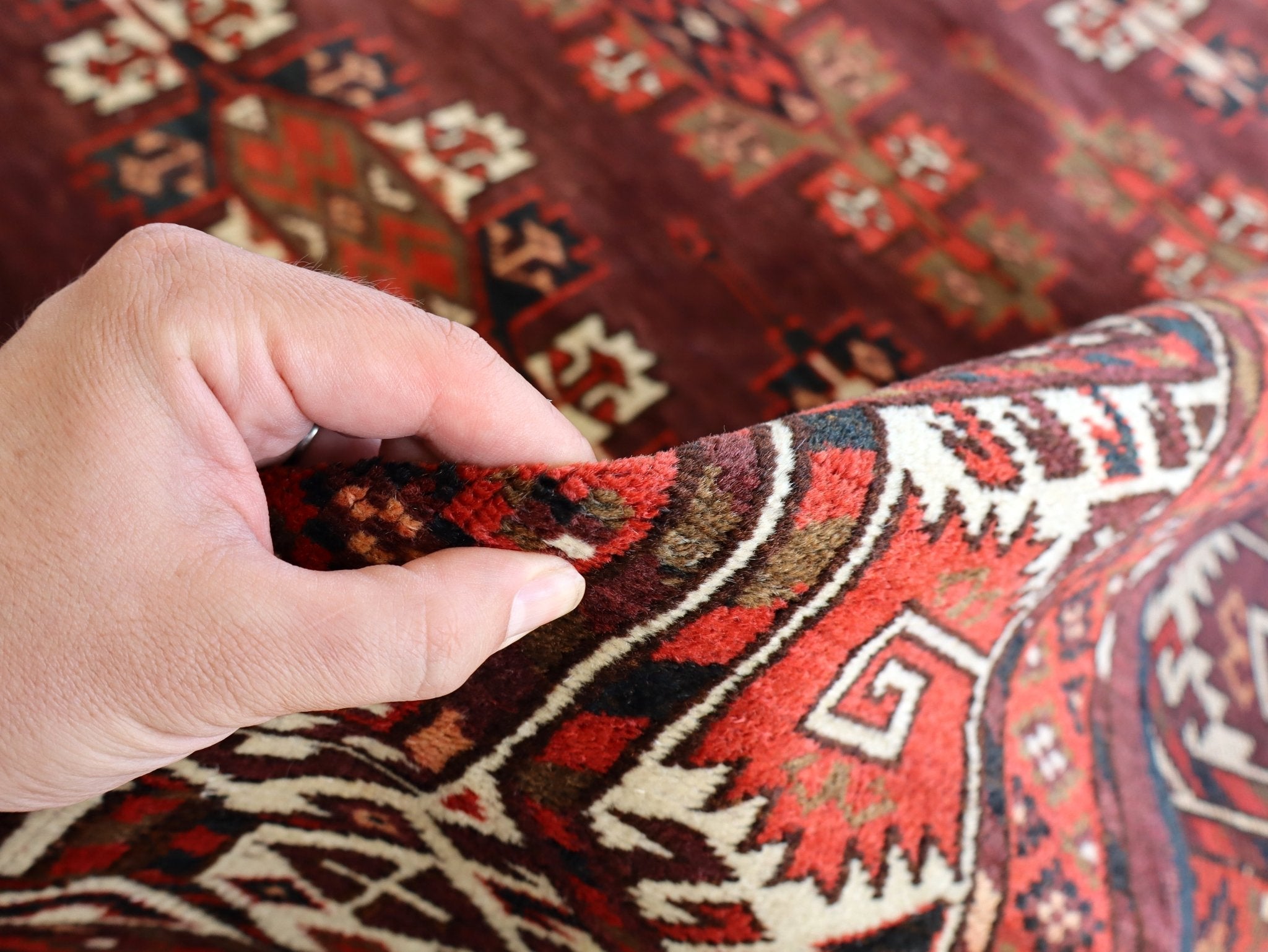 Turkmen Yomut Rug | 6' 10" x 10' 7" - Rug the Rock - available