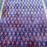 Vintage Arak Runner — Boteh Mir on a Dark Field with Red Borders. Original rug photograph; SKU RR30666; source IMG_7069.