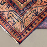 Persian Arak Boteh Mir Runner, corner and fringe detail, hand-knotted wool pile. SKU RR 30666.