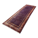 Persian Arak Boteh Mir Runner, diagonal full view, hand-knotted wool pile. SKU RR 30666.