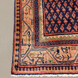 Persian Arak Boteh Mir Runner, border and fringe detail, hand-knotted wool pile. SKU RR 30666.