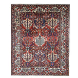Vintage Bakhtiari Rug — Cypress Trees & Ruby Red | 10'6" × 13'1" - Rug the Rock - availableBakhtiariFloral
