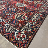 Vintage Bakhtiari Rug — Cypress Trees & Ruby Red | 10'6" × 13'1" - Rug the Rock - availableBakhtiariFloral