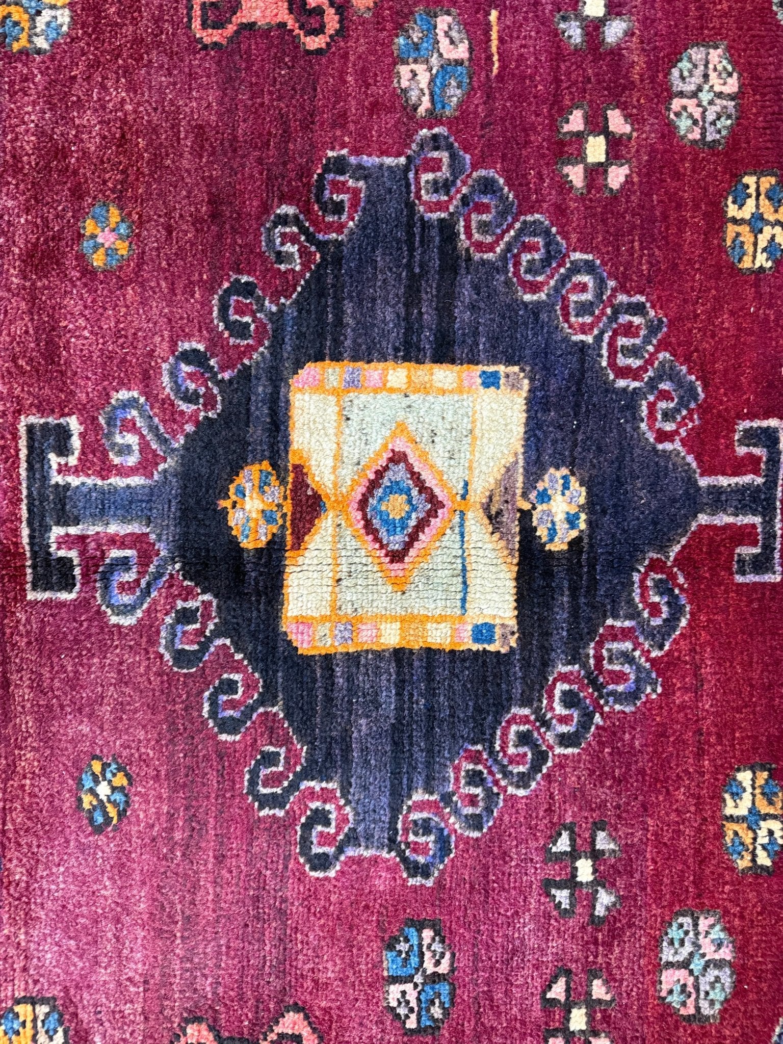 Vintage Hamadan Rug. Original rug photograph; SKU 30894; source IMG_7705.