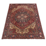 Vintage Heriz Rug | 7' 5" x 9' 8" — angled view, gallery 02