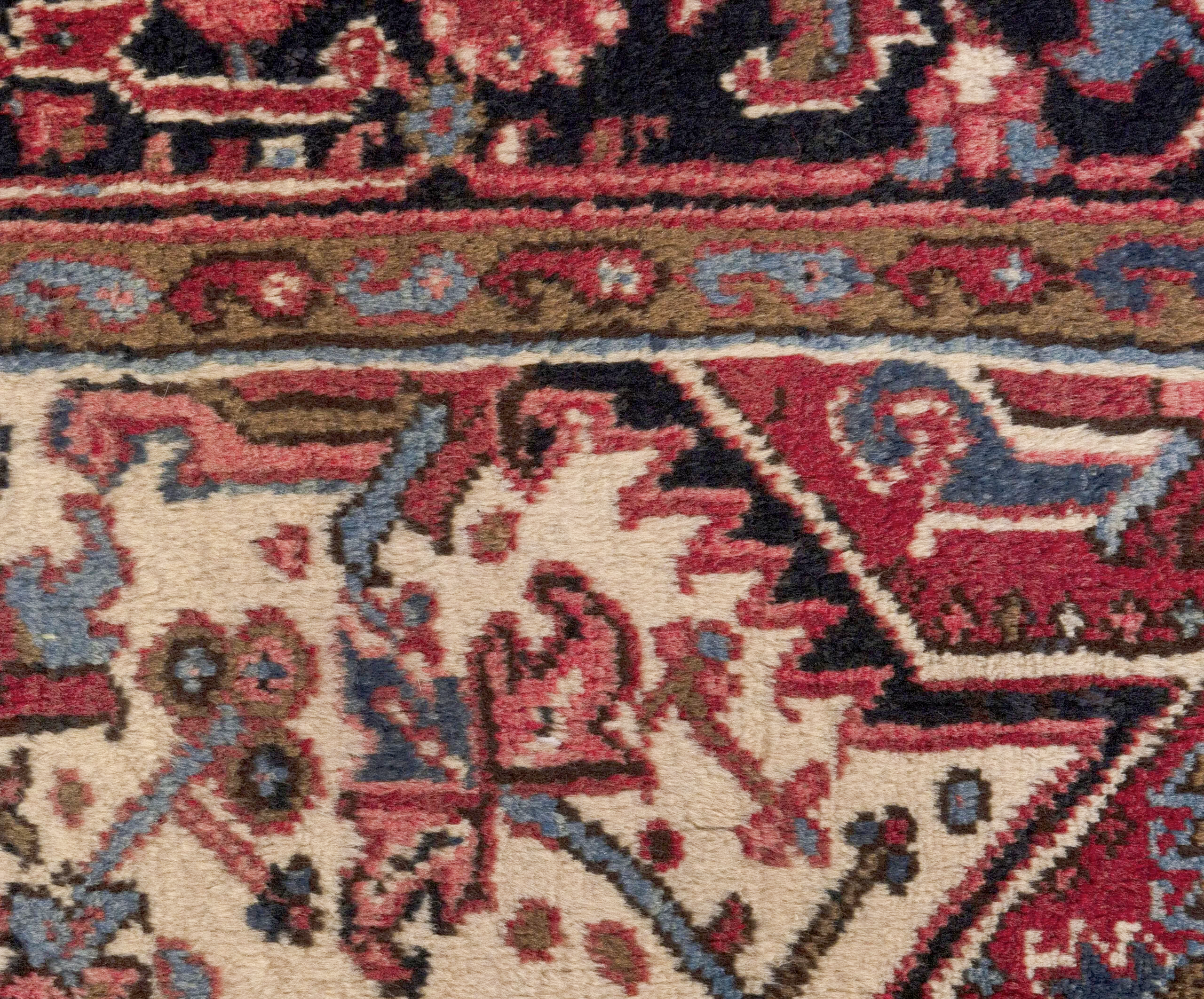 Vintage Heriz Rug | 7' 5" x 9' 8" — detail view, gallery 14
