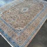 Vintage Kashan Rug | 7' 10" x 10' 11" - Rug the Rock