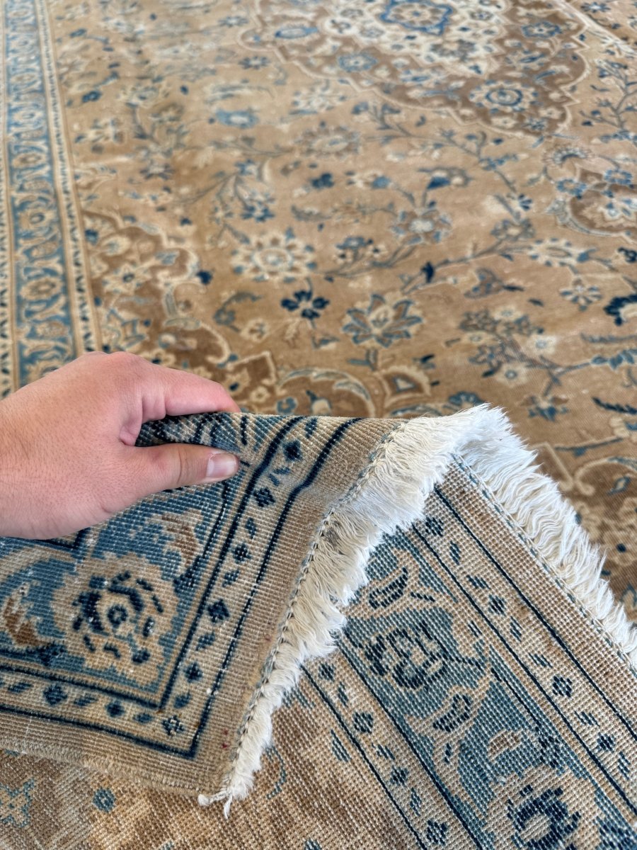 Vintage Kashan Rug | 7' 10" x 10' 11" - Rug the Rock