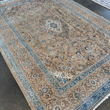 Vintage Kashan Rug | 7' 10" x 10' 11" - Rug the Rock