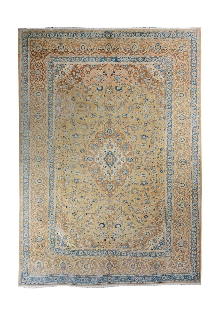Vintage Kashan Rug | 7' 10" x 10' 11" - Rug the Rock