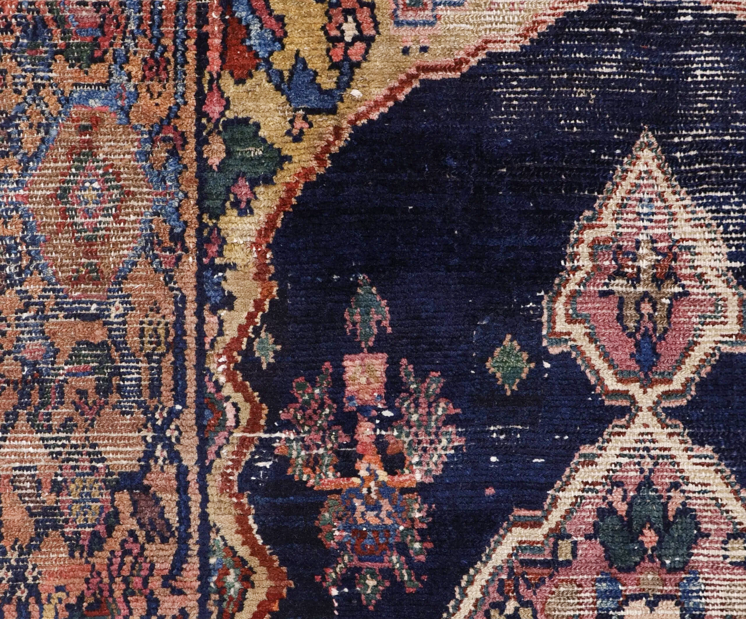 Vintage Kermanshah Runner | 3' 7" x 16' 6" — detail view, gallery 05