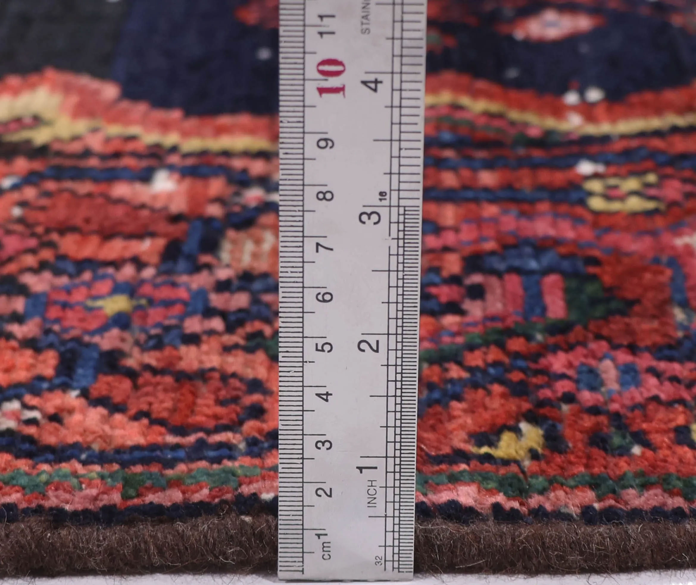 Vintage Kermanshah Runner | 3' 7" x 16' 6" — detail view, gallery 08