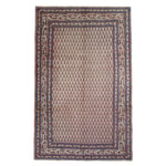 Vintage Marand Tabriz Rug, top view on white background, hand-knotted wool pile. SKU 108704.
