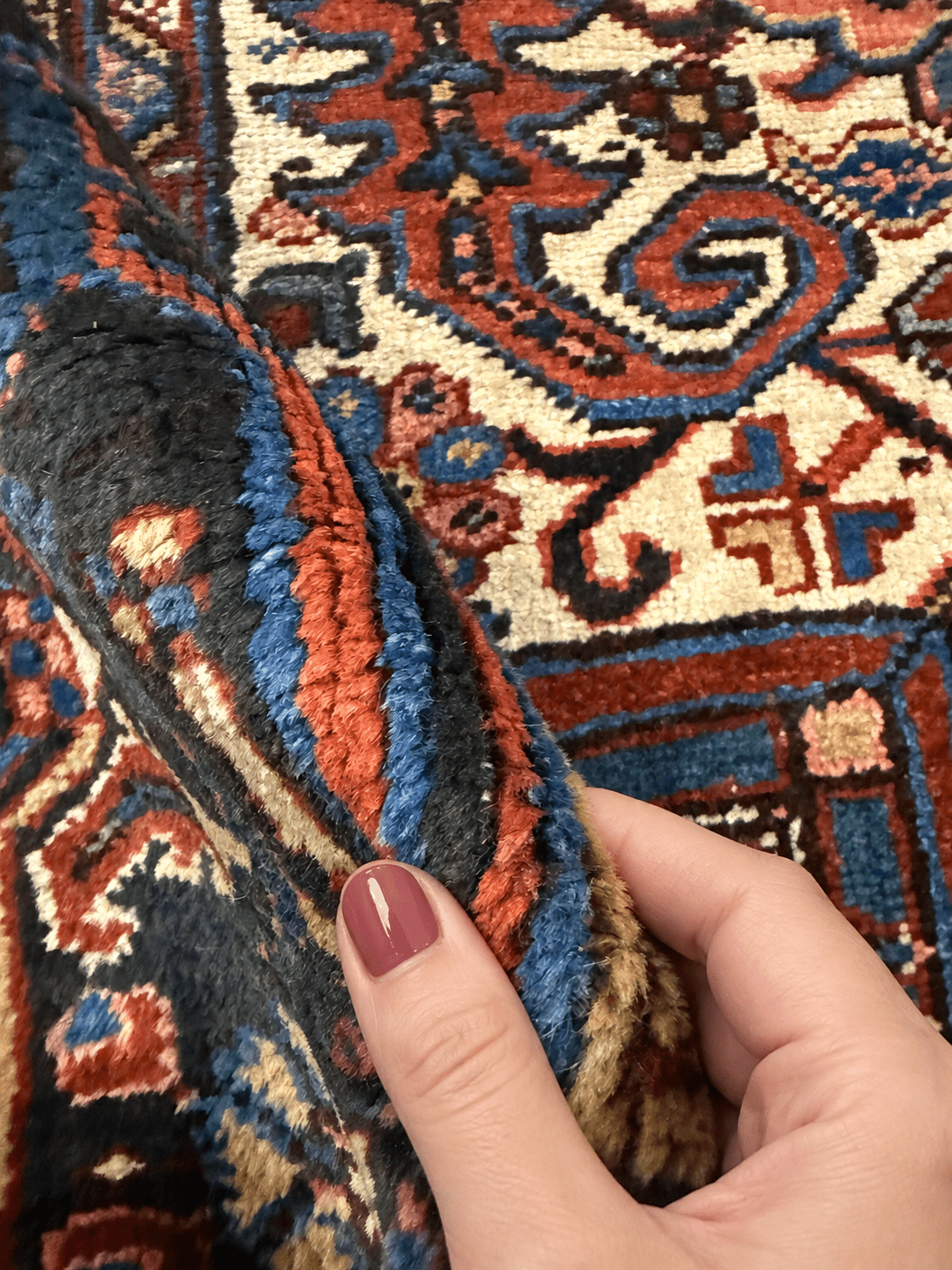 Vintage Mehravan Rug. Original rug photograph; SKU 1.0488; source IMG_8088.