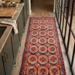 Vintage Meshkin Runner — Turkmen-Inspired Ayneh Gul | 4'1" × 11'9" - Rug the Rock - available