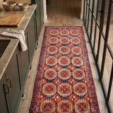 Vintage Meshkin Runner — Turkmen-Inspired Ayneh Gul | 4'1" × 11'9" - Rug the Rock - available