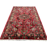 Vintage Nahavand Rug, full rug in perspective showing the patterned field and borders, hand-knotted wool pile. SKU PP 105649.