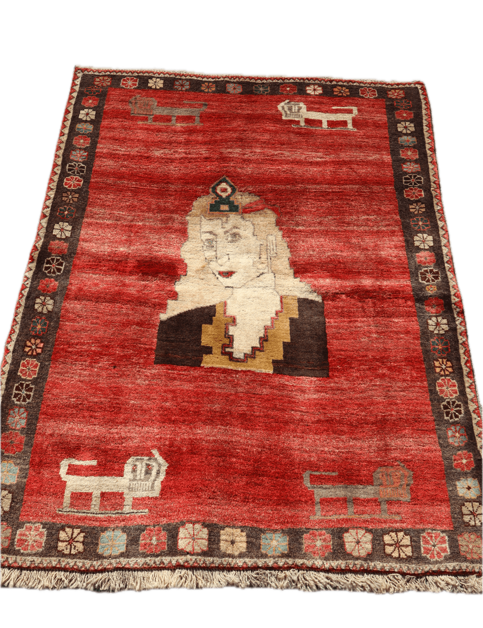 Vintage Persian Gabbeh Rug | 3' 10" x 5' 2" - Rug the Rock - available