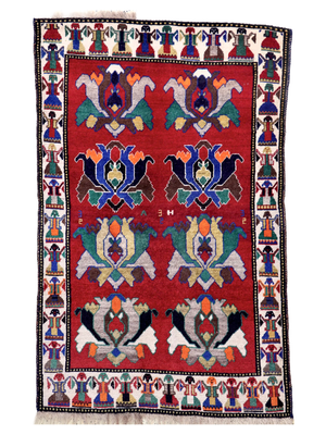 Vintage Persian Gabbeh Rug | 3' 3" x 5' 1"