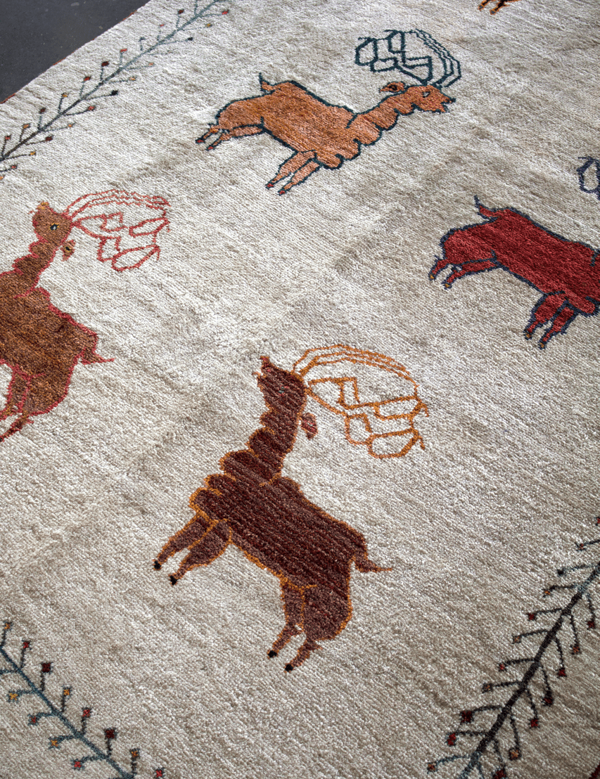 Vintage Persian Gabbeh Rug | 5' 3" x 8' 10" - Rug the Rock - available
