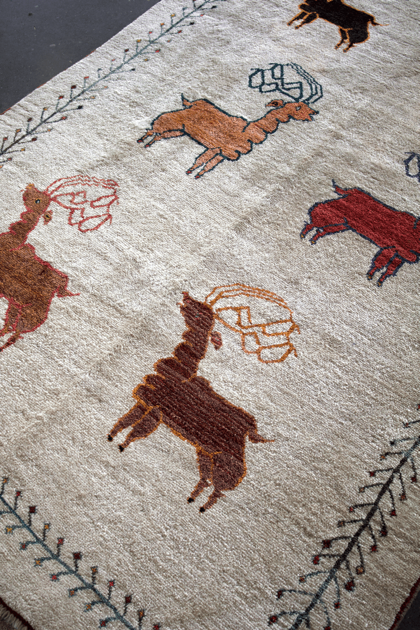 Vintage Persian Gabbeh Rug | 5' 3" x 8' 10" - Rug the Rock - available
