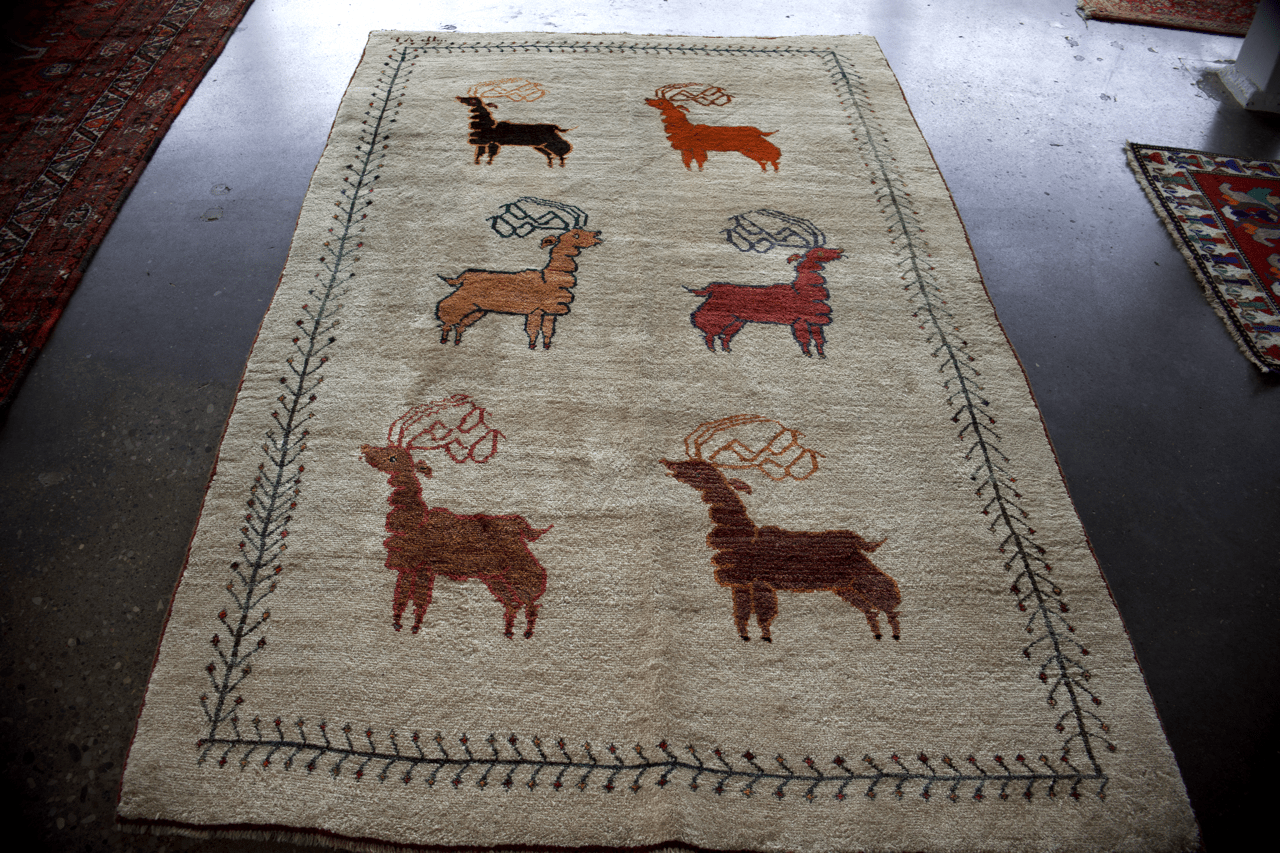 Vintage Persian Gabbeh Rug | 5' 3" x 8' 10" - Rug the Rock - available