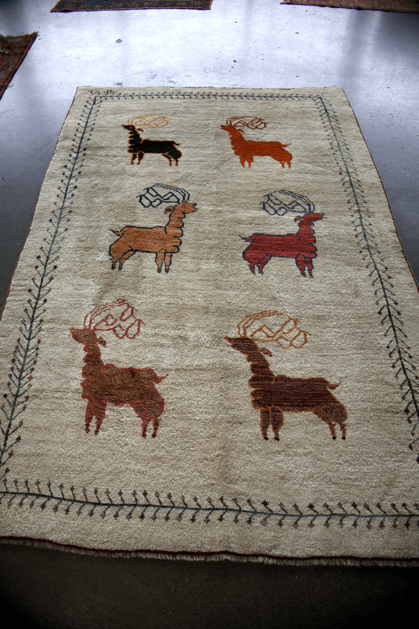 Vintage Persian Gabbeh Rug | 5' 3" x 8' 10" - Rug the Rock - available