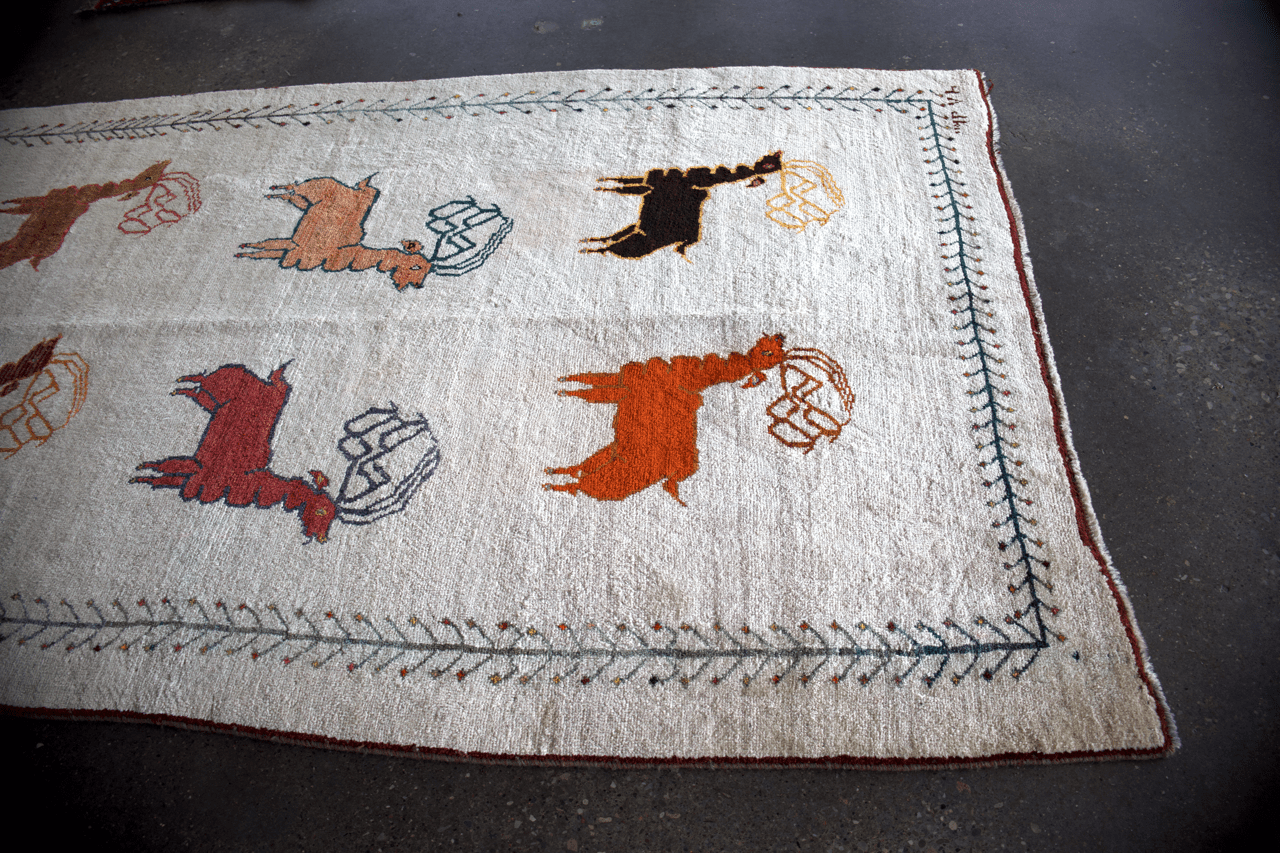 Vintage Persian Gabbeh Rug | 5' 3" x 8' 10" - Rug the Rock - available