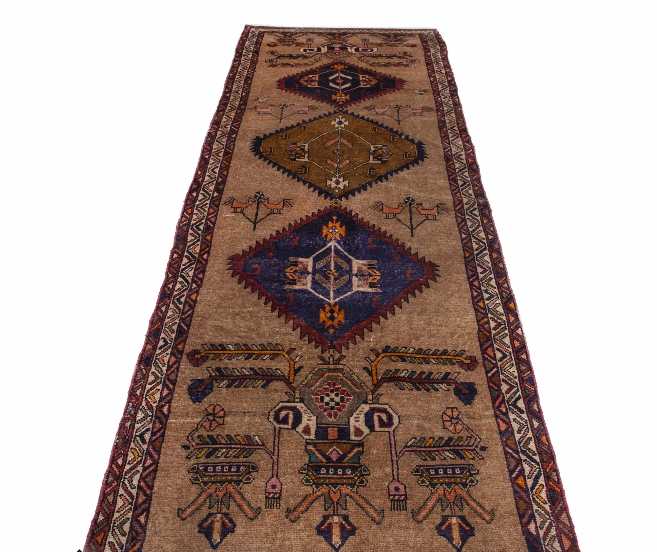 Vintage Sarab Runner | 3' 8" x 12' 10" — detail view, gallery 02