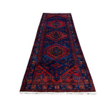 Persian Sonqor Runner, lengthwise view, hand-knotted wool with red colouring. SKU RR 30722.