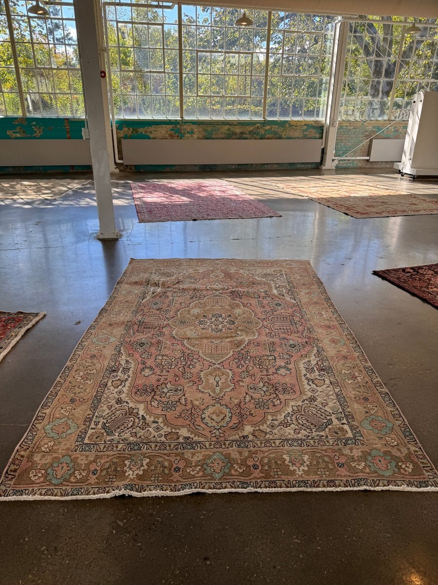 Vintage Tabriz Rug | 6' 4" x 10' - Rug the Rock