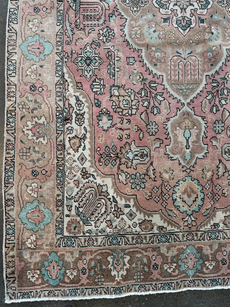 Vintage Tabriz Rug | 6' 4" x 10' - Rug the Rock