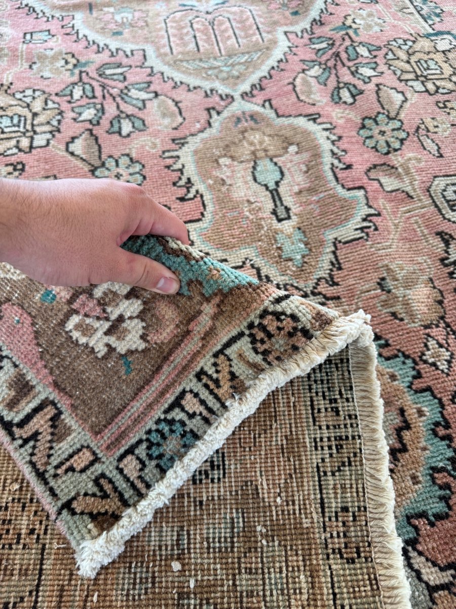 Vintage Tabriz Rug | 6' 4" x 10' - Rug the Rock